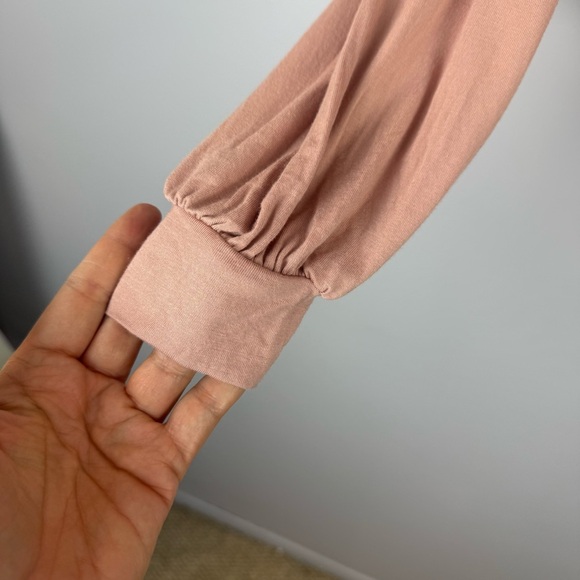 Lulu's Tan Asymmetrical Long Sleeve Bodysuit NWT - Picture 7 of 12